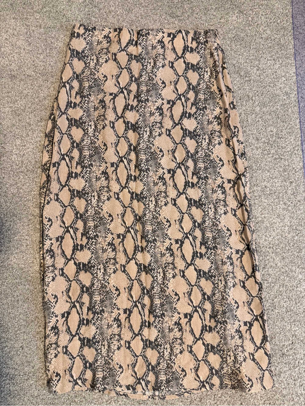 NWT American Eagle Snakeskin Print Midi Maxi Skirt XS